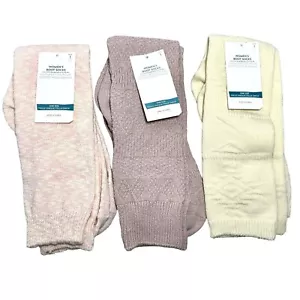 Old Navy Women's Boot Socks - Set of 3 Pairs (Pink/Lavender/Cream) OS - NWT - Picture 1 of 7
