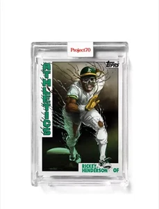 2021 Topps Project 70 Alex Pardee Rickey Henderson Card 812 - Picture 1 of 2