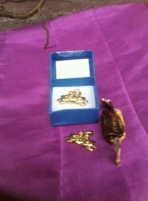 PIERRE LANG ANHÄNGER-KREBS-VERGOLDET-PARTNERSCHAFT-FREUNDSCHAFT-FROSCH-SCHMUCK  - Bild 1 von 2