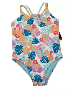 SPEEDO Girls Swimming Costume UPF 50+ Multi-Coloured Lined Front Sz 10 Yrs 6 - Picture 1 of 2