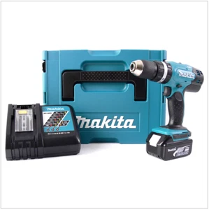 Makita DHP 453 RF1J Akku Schlagbohrschrauber 18V 42Nm +MAKPAC+ Akku+ Ladegerät - Bild 1 von 4
