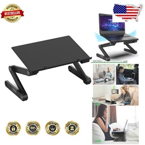 Portable Laptop Cooling Stand – Adjustable Height & Foldable Design for Comfort - Afbeelding 1 van 11