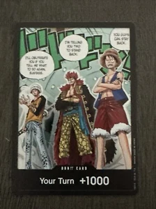 ¡¡DONDE!! Tarjeta (Trafalgar, Eustass Kid, Monkey) Paquete Doble Una Pieza Vol 4 (OP07) - Imagen 1 de 2
