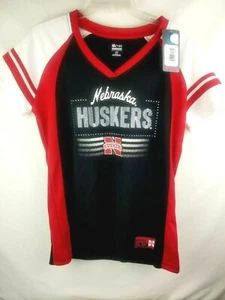 Womens Nebraska Huskers Jersey Tee KA for Her Knights Apparel- Bin 19 - Picture 1 of 7