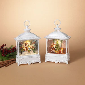 Santa lighted water lantern snow globe - Picture 1 of 1