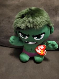 Hulk 7" Plush Beanie Babies (Ty, Marvel) - Picture 1 of 1