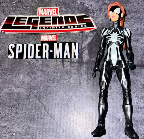 Marvel Legends Ultimate Green Goblin BAF Build A Figure Spider Girl Woman 6" Cover