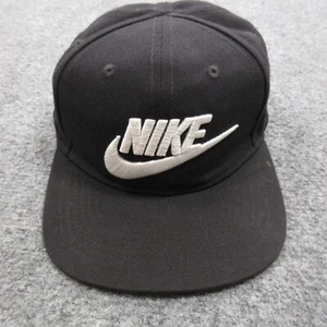 Nike Pro Cap Child 4 7 Black Embroidered Swoosh Adjustable Baseball Snap Back - Picture 1 of 11