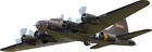 Aufkleber B 17 Bomber Flugzeug Autoaufkleber Sticker Konturschnitt