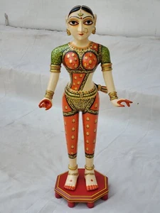 Wooden Handmade Painted Lady Angel 60cm - Picture 1 of 6