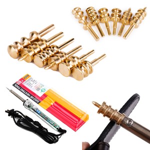 DIY Leather Edge Power Burnisher Slicker Markierung Creaser Spitze Lötkolben Kit