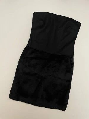 Max Mara Strapless Corset Dress Lined Mini Alpaca-Wool Black Size 36 - Image 1 of 4