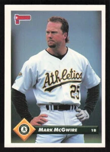 1993 Donruss Mark McGwire #479 Baseball Oakland Athletics - Picture 1 of 2