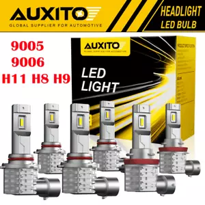 9005+9006+H11 LED Combo Headlight White Fog Light Kit High Low Beam Bulb USEBE - Picture 1 of 24
