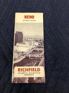 1968 Atlantic Richfield - RENO Street Guide -VINTAGE MAP - Picture 1 of 6
