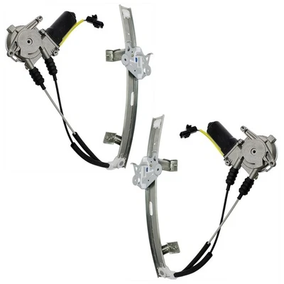 Juego de 2 reguladores de ventana de vidrio par delantero lado conductor y pasajero izquierdo derecho Foto 1 de 4