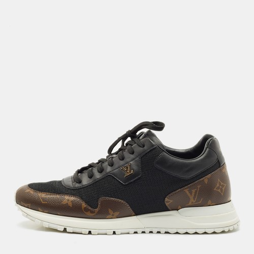 LOUIS VUITTON（LV） Sneakers basse Louis Vuitton nere monogramma tela e pelle run away taglia