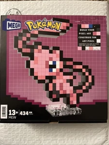 Mega Pokémon Mew Art Pixel 434 Pieces Mattel Puzzle Brand New Factory Sealed - Picture 1 of 5