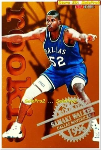 Tarjeta de novato Hoops 1996 Samaki Walker NBA Dallas Mavericks estrella como nueva #27/30 - Imagen 1 de 2