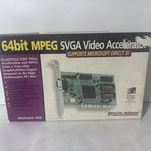Vintage 64bit DRVGA64-1MB MPEG SVGA Video Accelerator PCI Card Digital Research - Picture 1 of 10