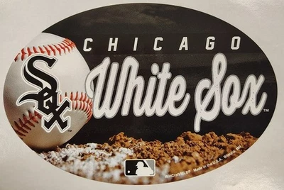 MLB Chicago White Sox 5.5" X 5.75" Oval Decal - Image 1 of 2