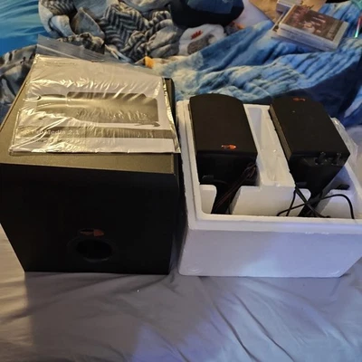 Klipsch ProMedia 2.1 THX Premium Desktop Speaker System Open Box Great Sound! - Image 1 of 3