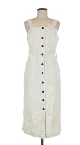 Vestido UNIVERSAL THREAD Talla L Sin Mangas Crema Abotonada Excelente Estado - Imagen 1 de 7