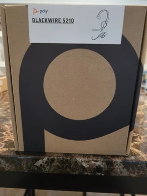 Poly Plantronics BLACKWIRE 5210 Stereo USB-A Headset -  New - Image 1 of 3