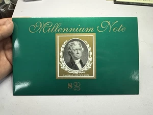 1995 2000 Serial  Star Two Dollar $2  Federal Reserve Millenium Note - Picture 1 of 4