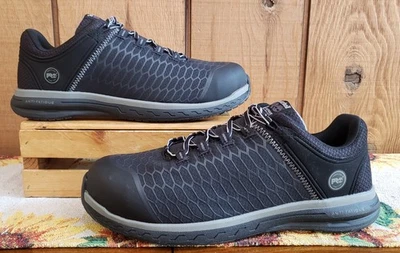 Sapato de trabalho Timberland Pro Powertrain esporte liga biqueira de segurança preto masculino tamanho 12 M - Imagem 1 de 4