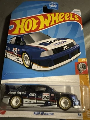 Hot Wheels Super Treasure Hunt STH 2024 Audi 90 Quattro Blue White  Widebody 144 - Image 1 of 2