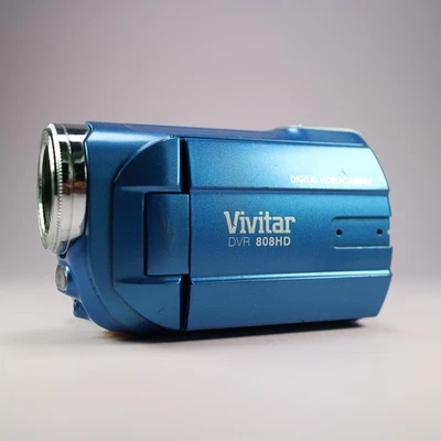 Vivitar DVR-808HD 8.0MP Compact Digital Video Recorder Blue Tested - Image 1 of 4