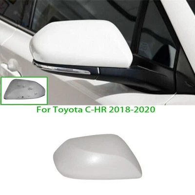 Tapa de cubierta de espejo retrovisor derecho blanco perla para Toyota C-HR 2018-2020 1X Foto 1 de 4