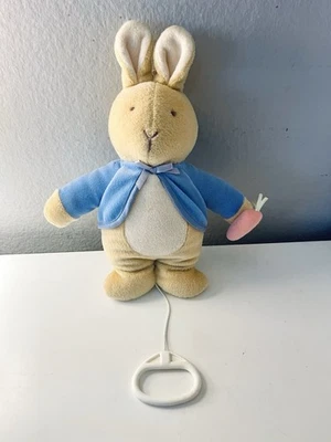 EDEN Plush Beatrix Potter MUSICAL PETER RABBIT Crib Pull String Baby Toy Bunny - Image 1 of 3