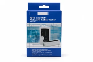 Netzwerkkabel-Tester RJ45 RJ11 - Neuwertig & OVP - Inkl. Tasche - Bild 1 von 3