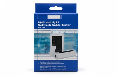 Netzwerkkabel-Tester RJ45 RJ11 - Neuwertig & OVP - Inkl. Tasche - Bild 1 von 3