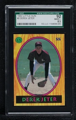 1992 Little Sun High School Prospects Derek Jeter #2 SGC 92 HOF - Image 1 of 2