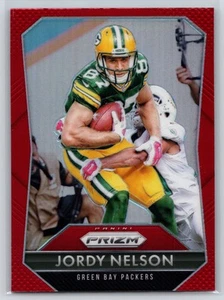 2015 Panini Prizm Jordy Nelson Green Bay Packers Red Prizm #145 1727 - Picture 1 of 2