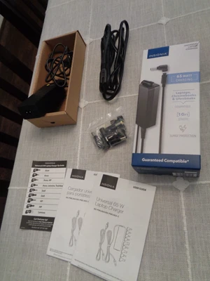 Insignia 65W Universal Laptop Charger (OPEN BOX, NEVER USED NEW) - Image 1 of 4