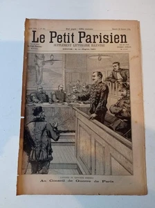 Le petit parisien journal 1894 307 Affaire Dreyfus au conseil de guerre de Paris - Picture 1 of 2