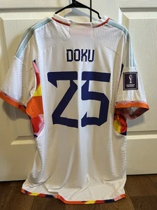 Belgium Doku Qatar World Cup Patch soccer jersey football shirt XXL - Picture 1 of 2