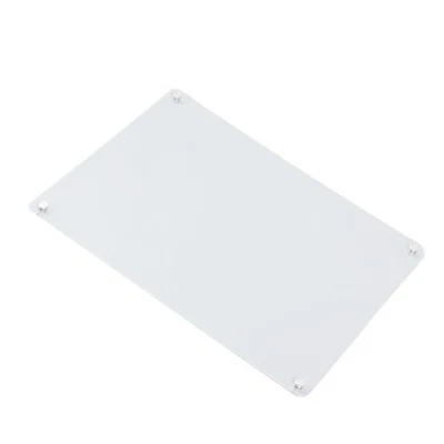 Acrylic Dry Erase Board Clear Rounded Edges Magnetic Installation Blank Memo - Image 1 of 4
