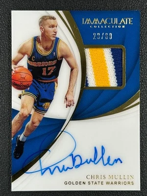2018 Panini Immaculate Chris Mullin Auto Patch 28/60#Z - Image 1 of 2