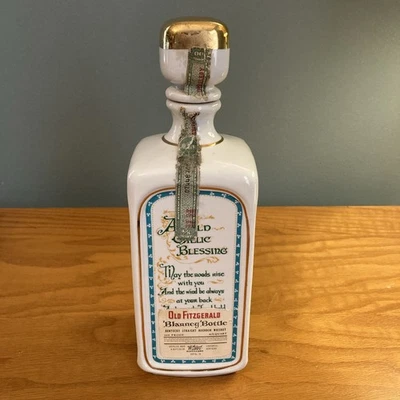 Stitzel Weller 1970 Old Fitzgerald Blarney / Blessing Decanter Bourbon Bottle - Image 1 of 4
