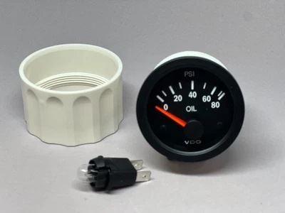 Vdo 350-104 Vision Series Gauge 0-80PSI Oil Pressure Gauge! RARE! - Image 1 of 2