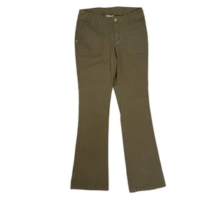 Athleta dark olive green Boulder Pants women's 4 small organic cotton bootcut - Picture 1 of 7