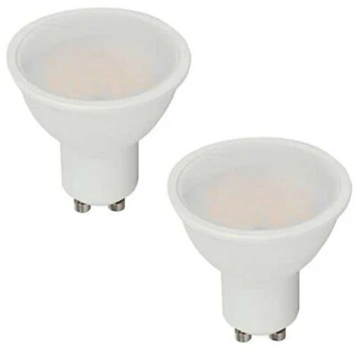 V-TAC 5 WATT GU10 LED LIGHT BULB LAMP DAYLIGHT COOL WHITE RATED 5W 6400k 2 PACK - Image 1 of 2