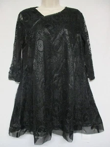 JJs House Women's 3/4 Sleeve V Neck Black Lace Short Cocktail Prom Dress +A-23 - Picture 1 of 11