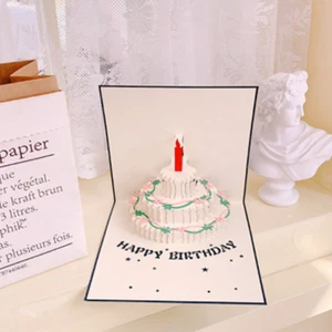 100x Biglietto Auguri Pop-up Pieghevole 3D Bambini Mamma Papà Compleanno Fatto a Mano Biglietti Regalo - Foto 1 di 8