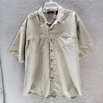 Top Wrangler Hombres Ropa Activa 2XL Beige Botones Malla Forrado Bolsillos Exterior Foto 1 de 4